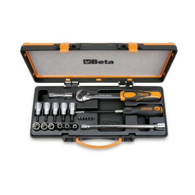 6 punte per cacciavite, 6 bussole, 5 bussole e 4 accessori per viti Torx®
