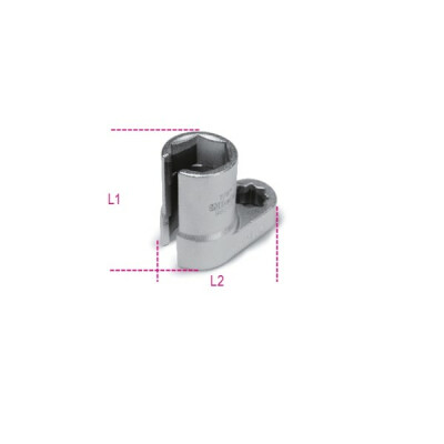 ?Bussola esagonale aperta, 22 MM, compatta, lunghezza 50 MM, per sensori di ossigeno