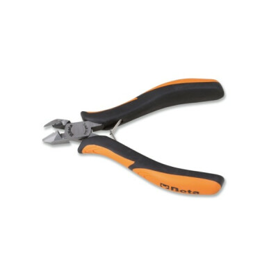 Pinza tagliente frontale, lunga, inclinata e a filo con impugnatura bimateriale