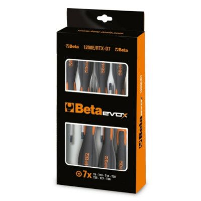 Set di 7 cacciaviti Torx® antimanomissione