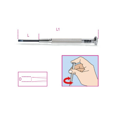 Microavvitatore per viti senza testa con intaglio 1 MM