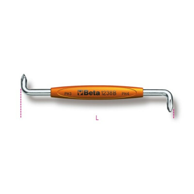 Cacciavite ad angolo per viti a croce Phillips® PH 1-2