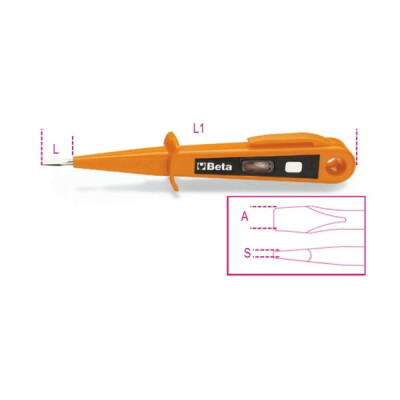 Cacciavite rilevatore di tensione 125/250V doppio isolamento