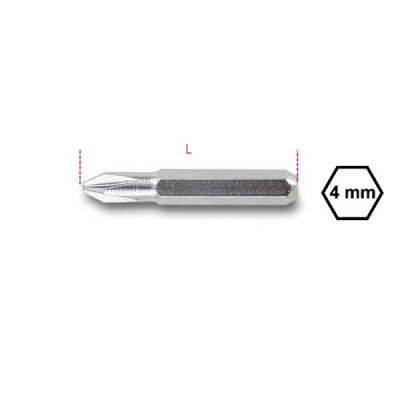 Pacchetto: Punta da 4 mm per viti a croce Phillips®
