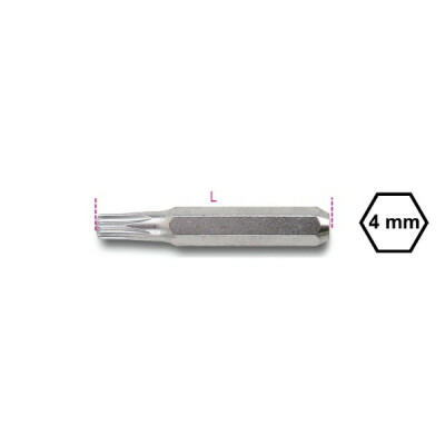 Pacchetto: Punta da 4 mm per viti con impronta Torx® T6