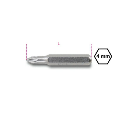 Pacchetto: Punta da 4 mm per viti a incasso Pozidriv® - Supradriv®