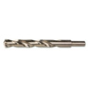 Punta serie corta in acciaio HSS-CO 5%, completamente rettificata, con gambo ridotto (diametro 13 mm) diametro 15 MM