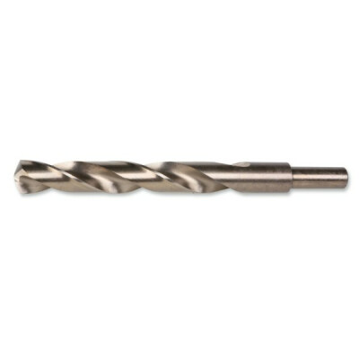 Punta serie corta in acciaio HSS-CO 5%, completamente rettificata, con gambo ridotto (diametro 13 mm) diametro 16 MM