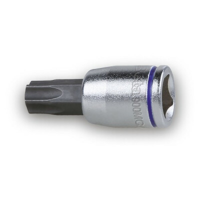 Bussola maschio colorata per viti ad esagono incassato Torx®, quadro femmina 1/4", cromata - punte brunite T10 Verde chiaro