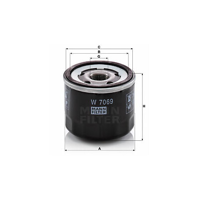 Filtro olio MANN-FILTER W 7069