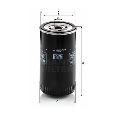 Filtro olio MANN-FILTER W 950/47