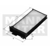 Filtro aria abitacolo MANN-FILTER CUK 28 013