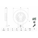 Set di dischi freno BOSCH 0 986 479 130