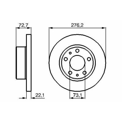 Set di dischi freno BOSCH 0 986 479 162