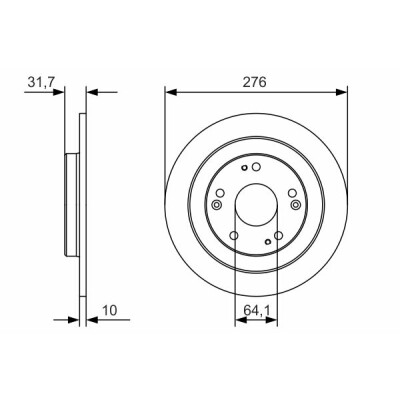 Set di dischi freno BOSCH 0 986 479 A92