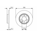 Set di dischi freno BOSCH 0 986 479 C24