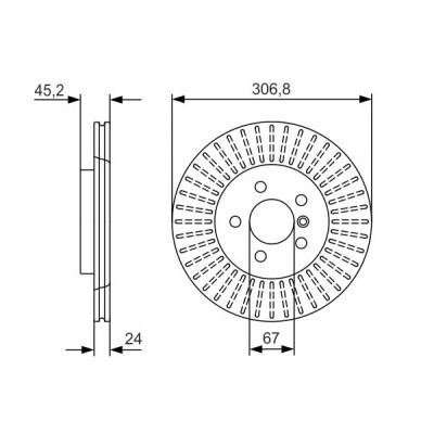 Set di dischi freno BOSCH 0 986 479 C93