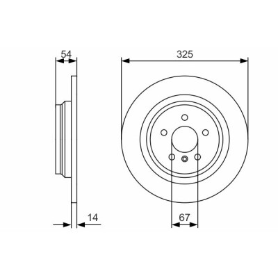 Set di dischi freno BOSCH 0 986 479 D10
