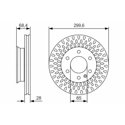 Set di dischi freno BOSCH 0 986 479 R78