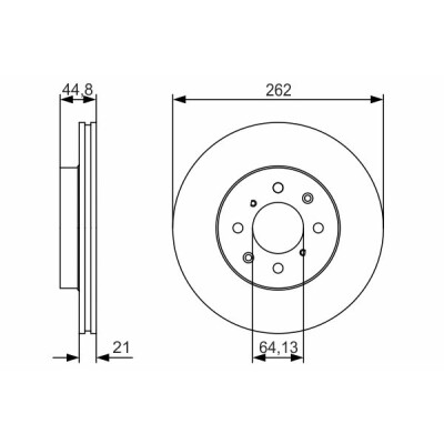 Set di dischi freno BOSCH 0 986 479 R80