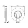 Set di dischi freno BOSCH 0 986 479 R93