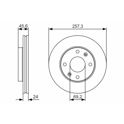 Set di dischi freno BOSCH 0 986 479 S03