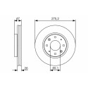 BOSCH 0 986 479 S28 set di dischi freno