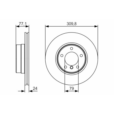 Set di dischi freno BOSCH 0 986 479 S29