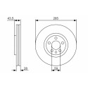 BOSCH 0 986 479 S62 set di dischi freno