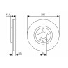 BOSCH 0 986 479 S62 set di dischi freno
