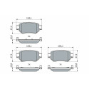Kit pastiglie freno BOSCH 0 986 460 010