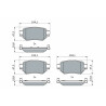 Kit pastiglie freno BOSCH 0 986 460 010