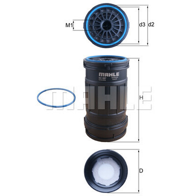 Filtro carburante MAHLE ORIGINAL KC 697D