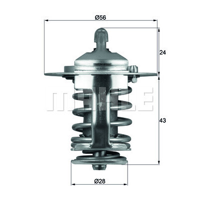 Termostato, liquido di raffreddamento MAHLE ORIGINAL TX 70 82