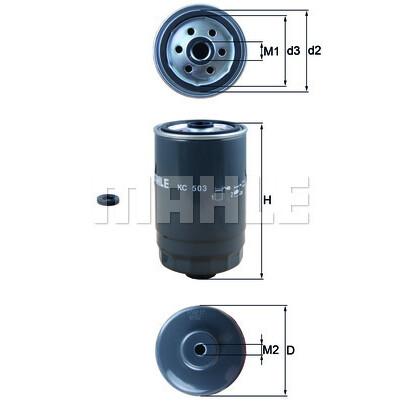 Filtro carburante MAHLE ORIGINAL KC 503D