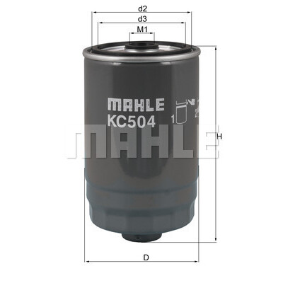 Filtro carburante MAHLE ORIGINAL KC 504