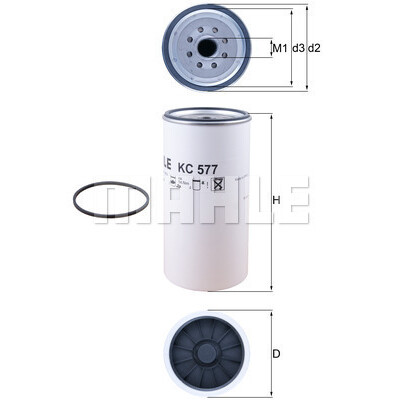 Filtro carburante MAHLE ORIGINAL KC 577D