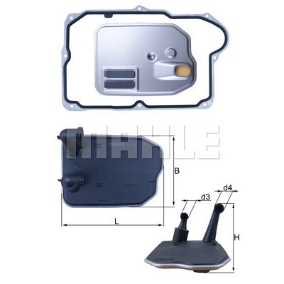 Filtro idraulico, cambio automatico MAHLE ORIGINAL HX 161D
