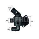 Termostato, liquido di raffreddamento MAHLE ORIGINAL TI 15 87