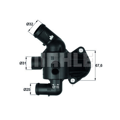 Termostato, liquido di raffreddamento MAHLE ORIGINAL TI 15 87