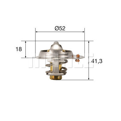 Termostato, liquido di raffreddamento MAHLE ORIGINAL TX 85 82