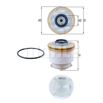 Filtro carburante MAHLE ORIGINAL KX 586D