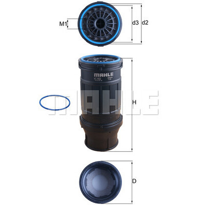 Filtro carburante MAHLE ORIGINAL KC 652D