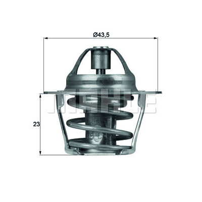 Termostato, liquido di raffreddamento MAHLE ORIGINAL TX 61 83