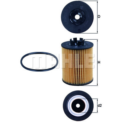 Filtro olio MAHLE ORIGINAL OX1732D