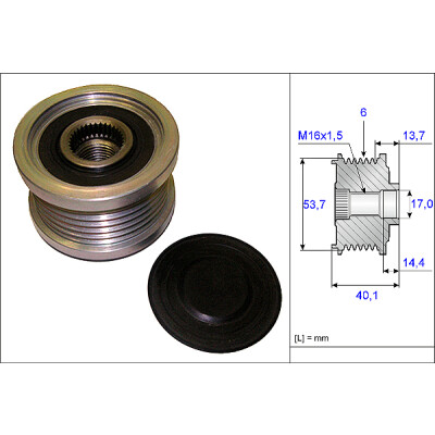 INA 535 0202 10 ruota libera alternatore