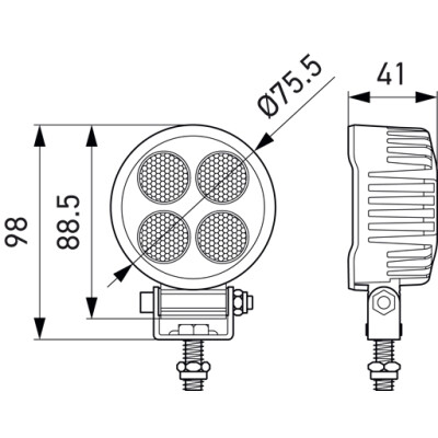 Faro da lavoro HELLA 1G0 357 111-002