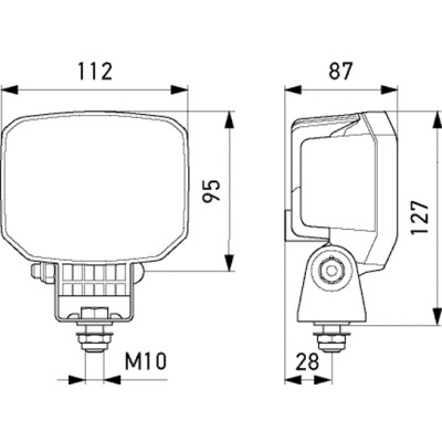Faro da lavoro HELLA 1GA 996 588-211