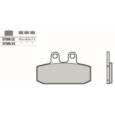 Set pastiglie freno BREMBO 07006XSBRE