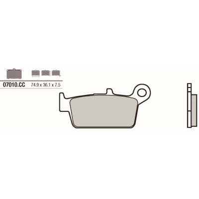 Set pastiglie freno BREMBO 07010BRE